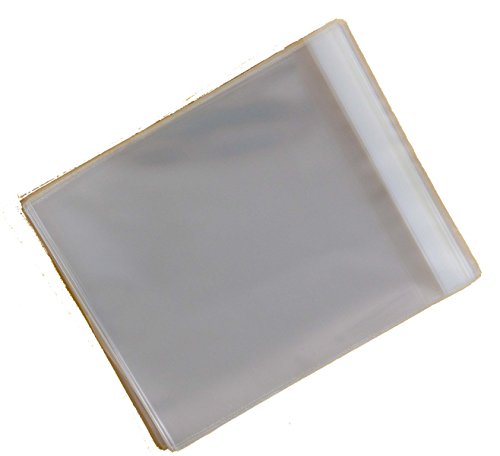 Packung zu 100 Stück - 165mm x 160mm Cello - 6" x 6" - Zellophan Beutel Display selbst Dichtung 30- ?ikron - 165mm x 160mm + 30-mm-Klappe von celloexpress
