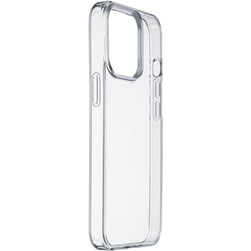 cellularline Clear Strong - iPhone 15 Pro Max - Hartschale mit Gummikanten - Anti-Shock schützt vor Stößen und Stürzen - Kompatibel mit kabellosem Laden Enthält recyceltes Material - Transparent von cellularline
