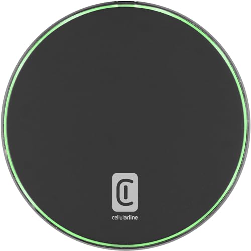 Cellularline | Fast Pad | Wireless Ladestation mit bis zu 15 W Ausgang - USB-C-Eingang - LED-Ladeaktivierung - Schwarz Cellularline | Fast Pad | Wireless Ladestation mit bis zu 15 W Ausgang - USB-C-Eingang - LED-Ladeaktivierung - Schwarz von cellularline