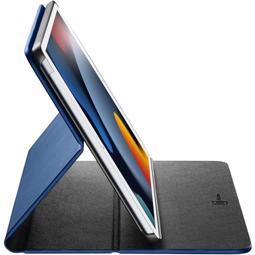 Cellularline - Folio - iPad 10.2'' (2021) / 10.2'' (2020) / 10.2'' (2019) - Tablethülle mit Standfunktion mit 3 Neigungsstufen - Eckenschutz - Kompatibel mit Sleep-Modus - Blau von cellularline