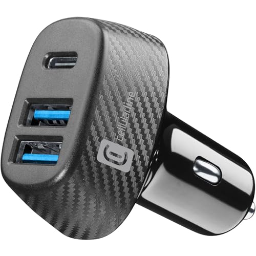 Cellularline | Kfz-Ladegerät | Car Multipower Ultra ausgestattet mit USB-Ansc von cellularline