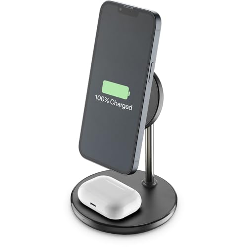 Cellularline | Mag Duo Wireless Charger 2-in-1 Ladestation für Apple Geräte von cellularline