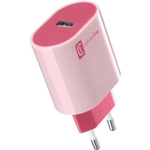 Cellularline Reiselader 12W USB Type-A Style Color rosa ACHUSBSMART12WP von cellularline