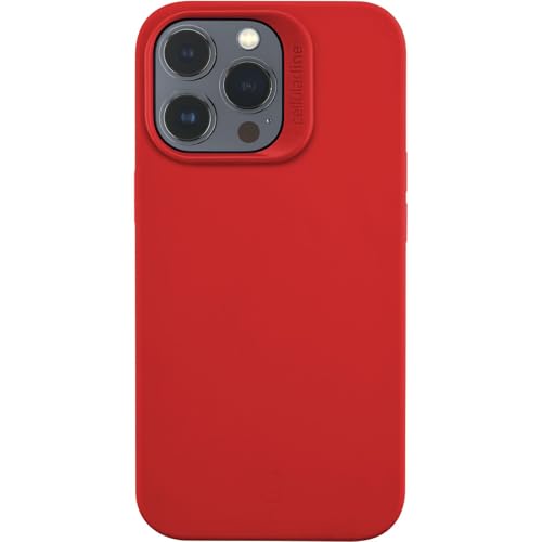 Cellularline - Sensation - iPhone 14 Pro Max - Soft Touch Silikongehäuse mit integrierter antibakterieller Technologie - rote von cellularline