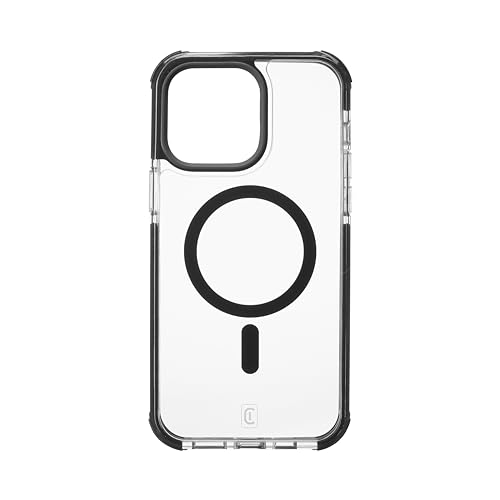 Cellularline Strong Guard Mag Case Backcover Apple iPhone 14 Pro Max Transparent, Schwarz von cellularline
