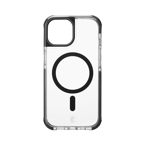 Cellularline - Tetra erzwingen Starke Wachmagnungen - iPhone 15 - Ultra -Schutzabdeckung - kompatibel mit Apple Magsafe -Ökosystem - transparent von cellularline