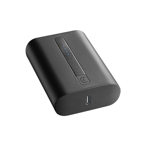 Cellularline | Tragbare Ladegeräte | Extra kompaktes tragbares Ladegerät 10000Mha - USB-C Power Delivery 20W für iPhone - 18W adaptiver USB-Anschluss für Samsung - Schwarz Cellularline | Tragbare Ladegeräte | Extra kompaktes tragbares Ladegerät 10000Mha - USB-C Power Delivery 20W für iPhone - 18W adaptiver USB-Anschluss für Samsung - Schwarz von cellularline
