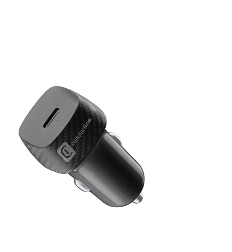 Cellularline - USB-C Car Power 20W - 20-W-USB-C-Autoladegerät - Automatischer 12V/24V-Zigarettenanzünder-Adapter - Überlast- und Kurzschlussschutz - Schwarz Cellularline - USB-C Car Power 20W - 20-W-USB-C-Autoladegerät - Automatischer 12V/24V-Zigarettenanzünder-Adapter - Überlast- und Kurzschlussschutz - Schwarz von cellularline