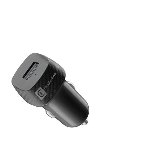 Cellularline - USB Car Charger 12W - USB-Autoladegerät 12W - Automatischer 12V/24V-Zigarettenanzünder-Adapter - Überlast- und Kurzschlussschutz - Schwarz Cellularline - USB Car Charger 12W - USB-Autoladegerät 12W - Automatischer 12V/24V-Zigarettenanzünder-Adapter - Überlast- und Kurzschlussschutz - Schwarz von cellularline