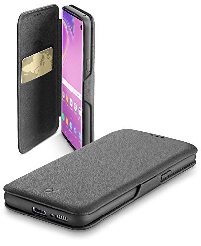 cellularline Backcover Handyhülle Flip Case mit Magnetverschluss Samsung passend für: Galaxy S10E schwarz von cellularline