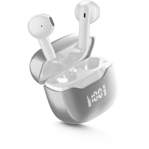 cellularline CORE PRO Bluetooth-Ohrhörer mit ENC und 4 Mikrofonen, Multipoint-Technologie, LED-Anzeige, Autopairing, 30 Stunden Akkulaufzeit, weiß cellularline CORE PRO Bluetooth-Ohrhörer mit ENC und 4 Mikrofonen, Multipoint-Technologie, LED-Anzeige, Autopairing, 30 Stunden Akkulaufzeit, weiß von cellularline