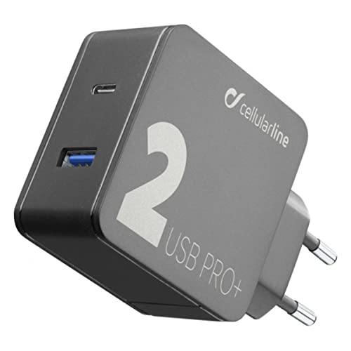 cellularline Multi-Power Charger 2 Port 18W QC + 18W PD von cellularline