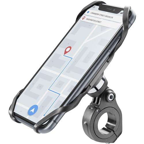 cellularline | Rider Pro - Universal | Runder Lenker-Smartphone-Halter für Fahrrad und Motorrad – 360-Grad-Drehung – Smartphone zwischen 4 und 6,5 Zoll von cellularline