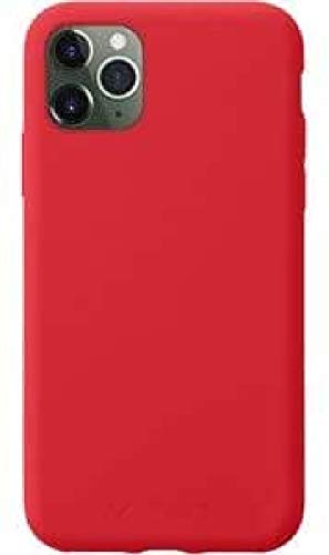 cellularline Sensation Rot Backcover Soft Touch Silikon Case Cover mit weichem kratzfestem Mikrofaser-Innenfutter passend für Apple iPhone 11 Pro Max von cellularline