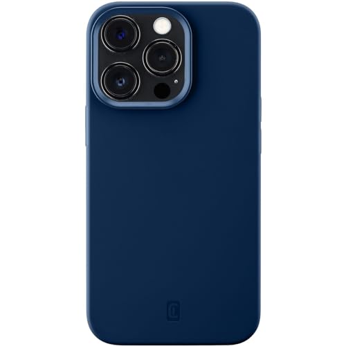 cellularline - Sensation - iPhone 13 Pro - Soft Touch Silicon -Hülle mit integrierter - Blue Microban® Antibakterientechnologie von cellularline