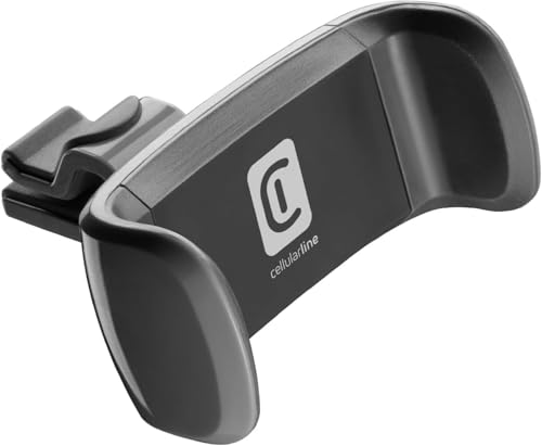 cellularline - Spin AIR - Smartphone Halterung fürs Auto - Kompatibel mit Standard-Luftauslässen - 360° Drehung - Zugang zu Tasten, Anschlüssen und Display des Telefons - Schwarz cellularline - Spin AIR - Smartphone Halterung fürs Auto - Kompatibel mit Standard-Luftauslässen - 360° Drehung - Zugang zu Tasten, Anschlüssen und Display des Telefons - Schwarz von cellularline