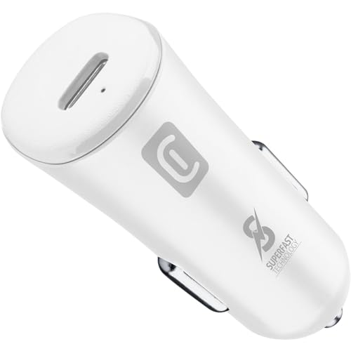 Cellularline - Kfz-Ladegerät für Zigarettenanzünder 12/24 V mit USB-C-Stecker - Schnellladung mit 25 W - Kompatibel mit Samsung Dedicato Cellularline - Kfz-Ladegerät für Zigarettenanzünder 12/24 V mit USB-C-Stecker - Schnellladung mit 25 W - Kompatibel mit Samsung Dedicato von cellularline
