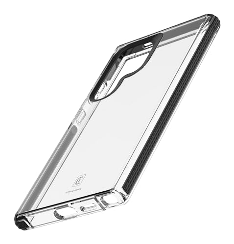 cellularline - Tetra Force Strong Guard - Galaxy S24 Ultra - Ultra-schützende, Flexible Hülle - Verstärkte Kanten und Ecken - Kann Stöße und Stürze absorbieren und ableiten - Transparent von cellularline