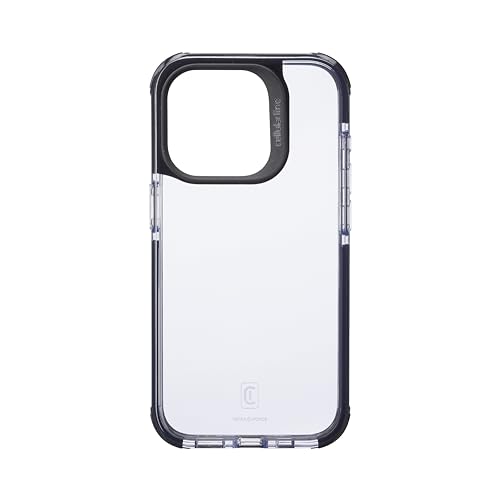 cellularline - Tetra Force Strong Guard - iPhone 15 Pro - Flexible, stoßfeste Schutzhülle mit integrierter antibakterieller Technologie - Transparent von cellularline