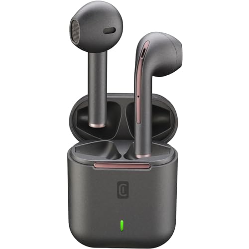 cellularline | Tuck | Bluetooth 5.0 HiFi - Stereo-Kopfhörer mit Ladekoffer - Gesamtautonomie von 15 Stunden - Lade 2 Stunden - Bin 10 Meter - Schwarz von cellularline