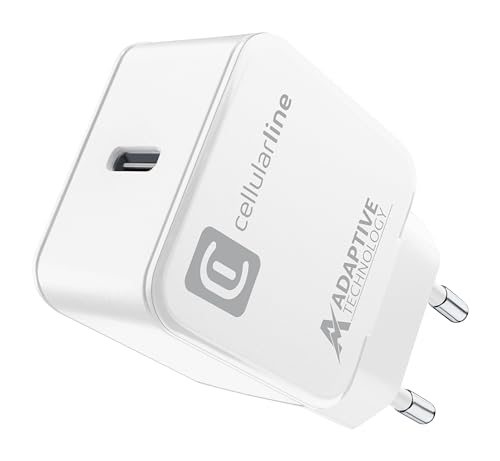 cellularline | USB-C Charger 15W | USB-Typ-C-Reiseladegerät 15 W 240 V – Überlastschutz – Weiß cellularline | USB-C Charger 15W | USB-Typ-C-Reiseladegerät 15 W 240 V – Überlastschutz – Weiß von cellularline