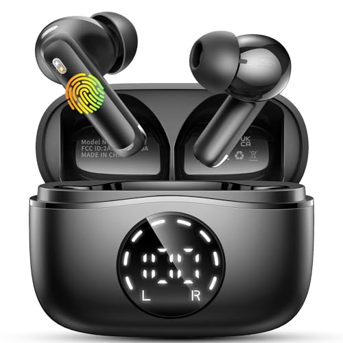 Bluetooth Kopfhörer, 2025 Kopfhörer Kabellos Bluetooth 5.4 In Ear Kopfhörer mit 4 ENC Noise Cancelling Mikrofon Earbuds, 48H Spielzeit, HiFi Stereo, IP7 Wasserdicht Ohrhörer für Yoga/Reisen/Arbeit Neu Bluetooth Kopfhörer, 2025 Kopfhörer Kabellos Bluetooth 5.4 In Ear Kopfhörer mit 4 ENC Noise Cancelling Mikrofon Earbuds, 48H Spielzeit, HiFi Stereo, IP7 Wasserdicht Ohrhörer für Yoga/Reisen/Arbeit Neu von chalvh