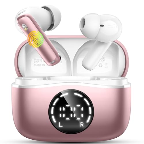Bluetooth Kopfhörer, 2025 Kopfhörer Kabellos Bluetooth 5.4 In Ear Kopfhörer mit 4 ENC Noise Cancelling Mikrofon Earbuds, 48H Spielzeit, HiFi Stereo, IP7 Wasserdicht Ohrhörer für Yoga/Reisen/Arbeit Neu Bluetooth Kopfhörer, 2025 Kopfhörer Kabellos Bluetooth 5.4 In Ear Kopfhörer mit 4 ENC Noise Cancelling Mikrofon Earbuds, 48H Spielzeit, HiFi Stereo, IP7 Wasserdicht Ohrhörer für Yoga/Reisen/Arbeit Neu von chalvh