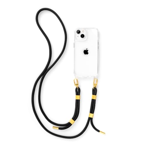 change Clear Case Handykette kompatibel mit iPhone 13 & 14 | Durchsichtige Handyhülle mit Band zum umhängen | Kordel verstellbar | Transparent Schwarz change Clear Case Handykette kompatibel mit iPhone 13 & 14 | Durchsichtige Handyhülle mit Band zum umhängen | Kordel verstellbar | Transparent Schwarz von change