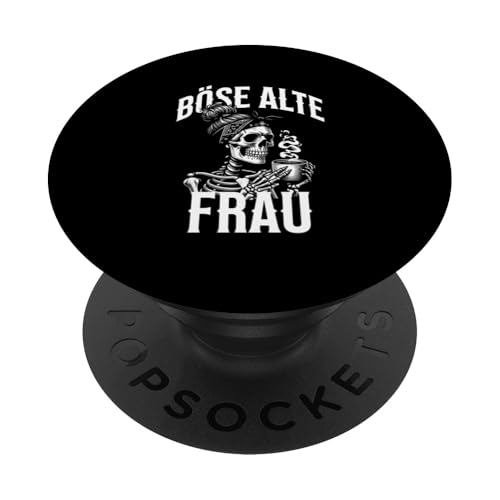 Böse alte Frau PopSockets Klebender PopGrip von charlize_merch_style