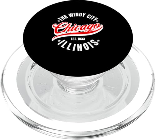 Chicago Retro Windy City Illinois PopSockets PopGrip für MagSafe von charlize_merch_style