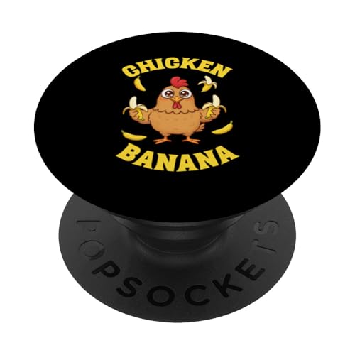 Chicken Banana Lustiges PopSockets Klebender PopGrip von charlize_merch_style