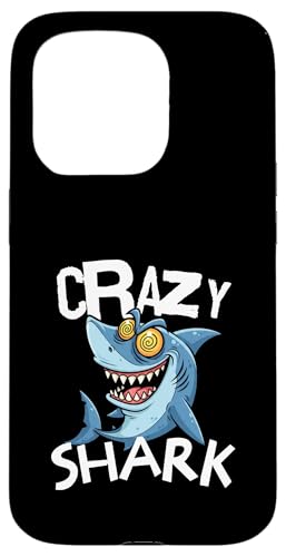 Crazy Shark Funny Hülle für iPhone 15 Pro Crazy Shark Funny Hülle für iPhone 15 Pro von charlize_merch_style