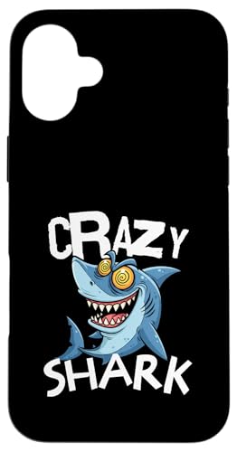 Crazy Shark Funny Hülle für iPhone 16 Plus Crazy Shark Funny Hülle für iPhone 16 Plus von charlize_merch_style