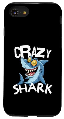 Crazy Shark Funny Hülle für iPhone SE (2020) / 7 / 8 von charlize_merch_style