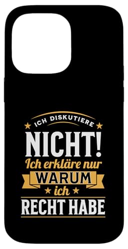 Ich Diskutiere Nicht Ich Erkläre Nur Warum Lustiges Spruch Hülle für iPhone 14 Pro Max Ich Diskutiere Nicht Ich Erkläre Nur Warum Lustiges Spruch Hülle für iPhone 14 Pro Max von charlize_merch_style