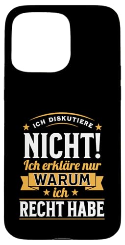 Ich Diskutiere Nicht Ich Erkläre Nur Warum Lustiges Spruch Hülle für iPhone 15 Pro Max Ich Diskutiere Nicht Ich Erkläre Nur Warum Lustiges Spruch Hülle für iPhone 15 Pro Max von charlize_merch_style