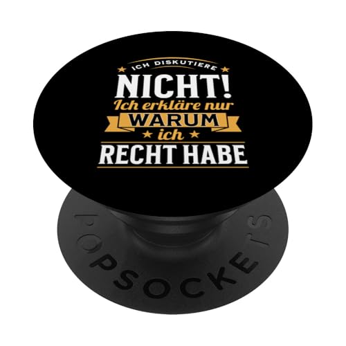 Ich Diskutiere Nicht Ich Erkläre Nur Warum Lustiges Spruch PopSockets Klebender PopGrip Ich Diskutiere Nicht Ich Erkläre Nur Warum Lustiges Spruch PopSockets Klebender PopGrip von charlize_merch_style