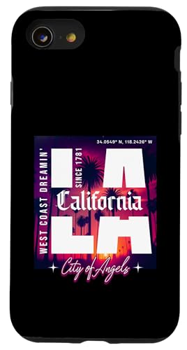 LA California City of Angels Hip Hop Streetwear Backprint Hülle für iPhone SE (2020) / 7 / 8 von charlize_merch_style