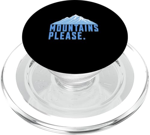 Mountains Please Lustiges Bergsteiger Wander PopSockets PopGrip für MagSafe von charlize_merch_style