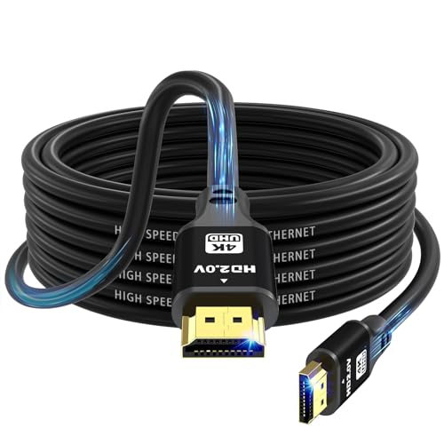 charlore HDMI Kabel 10m (HDMI 2.0, 18 Gbit/s) 4K@60Hz Ultra High Speed Anschluss, kompatibel mit Xbox, Laptop, PS4/PS5, PC, HDTV von charlore