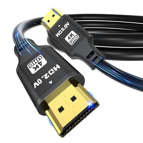 charlore HDMI Kabel 2m (HDMI 2.0, 18 Gbit/s) 4K@60Hz Ultra High Speed vergoldeter Anschluss, kompatibel mit Xbox, PlayStation, Laptop, PS4/PS5, PC, HDTV von charlore