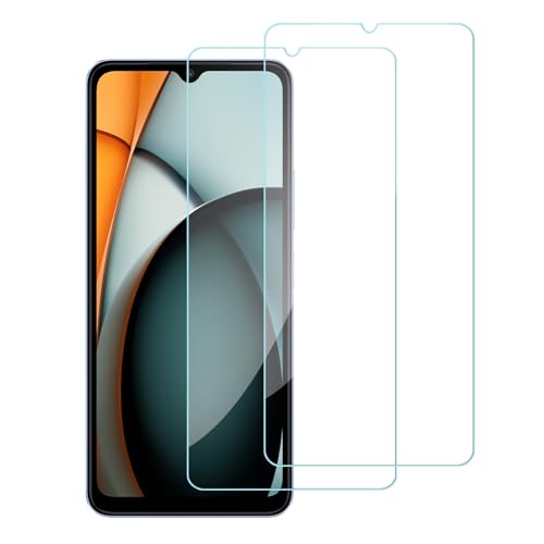 chejuza Gehärtetes Glas Displayschutzfolie für Redmi a3 4g,[2 Stück], 9H Härte, HD gehärtetes Schutzglas, Anti-Kratzer, Anti-Blase hohe Empfindlichkeit Displayschutzfolie von chejuza