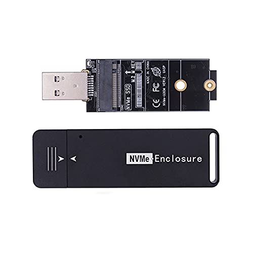 CY M.2 NVME SSD-Gehäuseadapter USB 3.1 Gen2 10 Gbit/s auf NVME PCI-E M-Key Solid State Drive Externes Gehäuse für 2242 mm 2230 mm NVMe M-Key M.2 SSD von chenyang