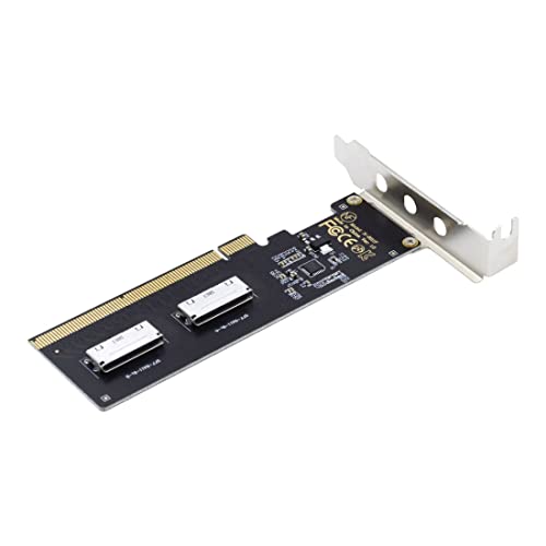 CY PCIe 16X auf Dual Oculink SFF-8612 SFF-8611 8X VROC Adapter für Mainboard SSD Grafikkarte von chenyang