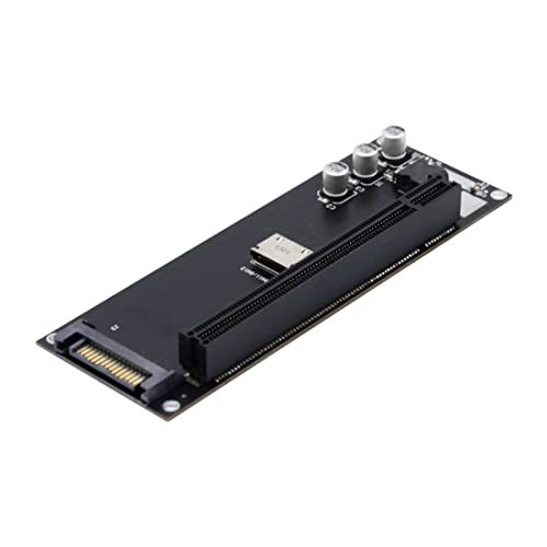 CY PCIe auf SFF-8611 Adapter,Oculink SFF-8612 SFF-8611 auf PCIe PCI-Express 16x 4X Adapter mit SATA Power Port für Mainboard Grafikkarte von chenyang