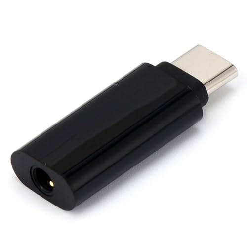 CY Typ-C 3.5mm Kopfhörer Adapter USB-C 3.1 Stecker auf AUX Audio Buchse Konverter für Xiaomi 6 Mi6 Letv 2 Pro 2 Max2 Schwarz von chenyang