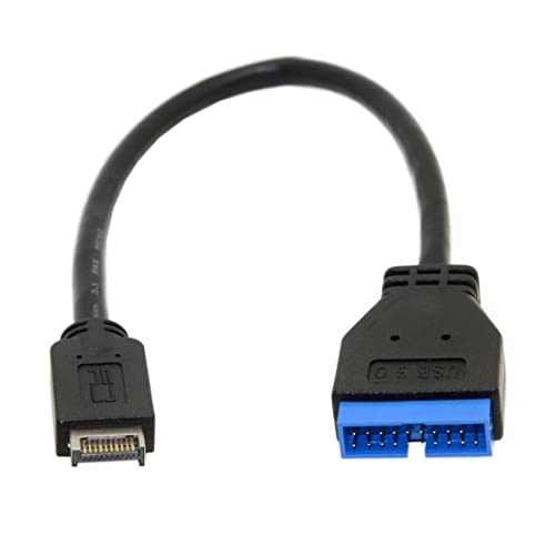CY USB 3.1 Front Panel Header to USB 3.0 20Pin Header Extension Cable 20cm Black for ASUS Motherboard von chenyang