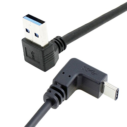 Chenyang Datenkabel, USB 3.1 USB-C, um 90 Grad abgewinkelt, A-Stecker, für MacBooks, Tablets und Telefone, UC-298-UP von chenyang