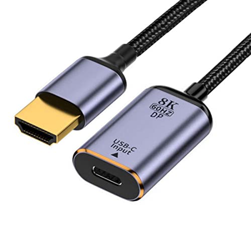 CY USB C zu HDMI Kabel,USB Typ C Buchse Eingang zu HDMI Stecker Ausgang HDTV Kabel 8K@60hz 4K@120hz für Tablet Phone Laptop von chenyang