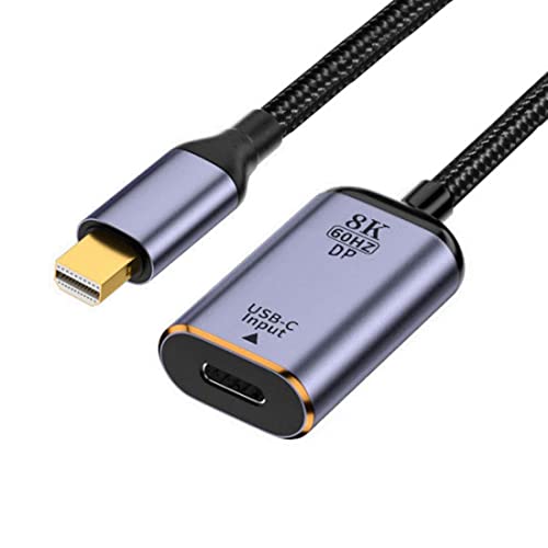 CY USB C zu Mini Displayport Kabel,USB Typ C Buchse Eingang zu Mini Displayport 1.4 Stecker Ausgang HDTV Kabel 8K@60hz 4K@120hz für Tablet Phone Laptop von chenyang